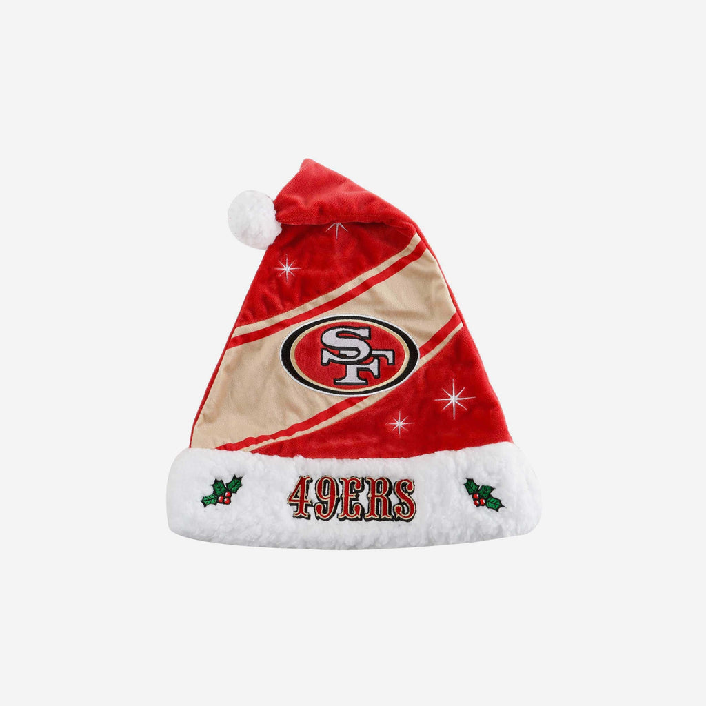 San Francisco 49ers High End Santa Hat FOCO - FOCO.com