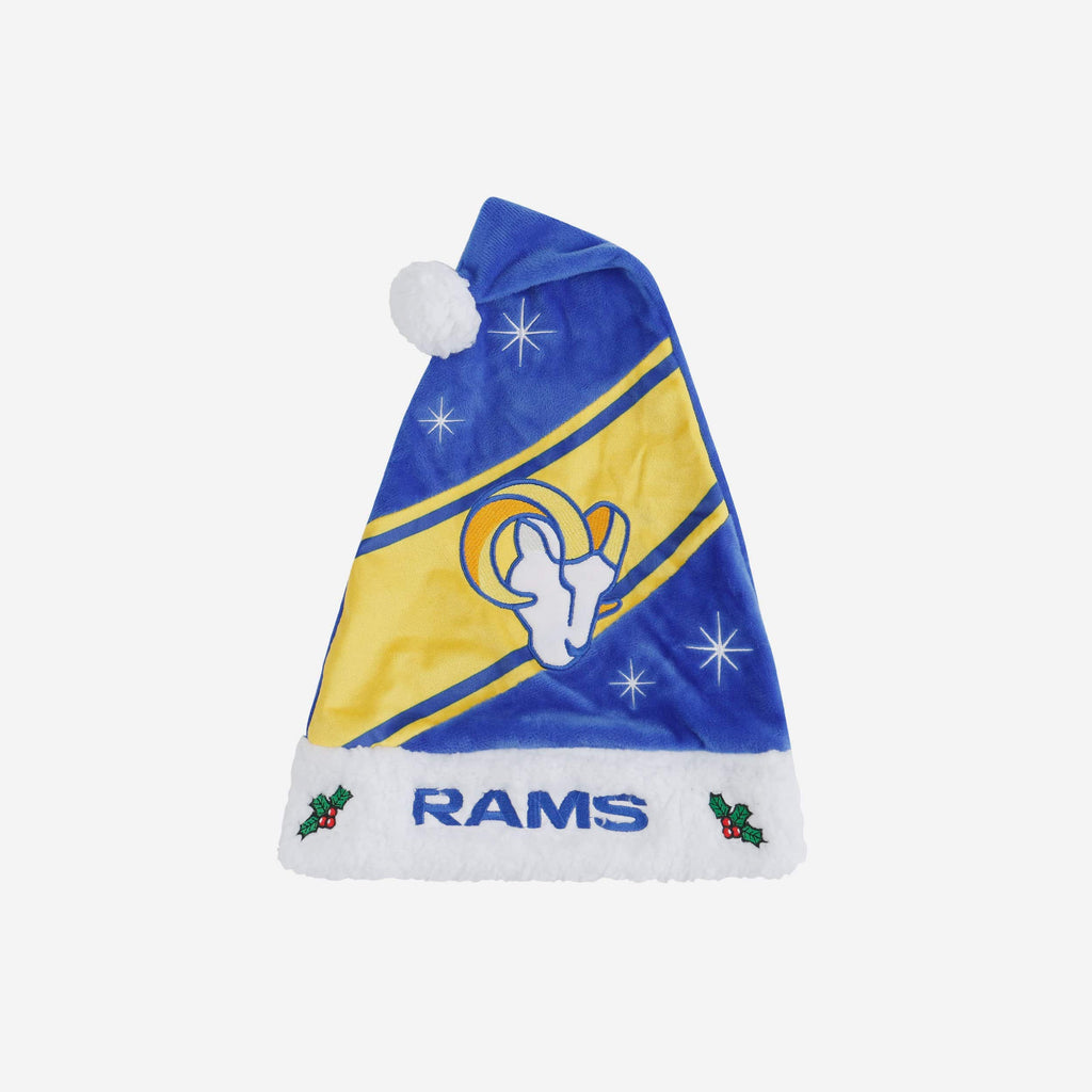 Los Angeles Rams High End Santa Hat FOCO - FOCO.com