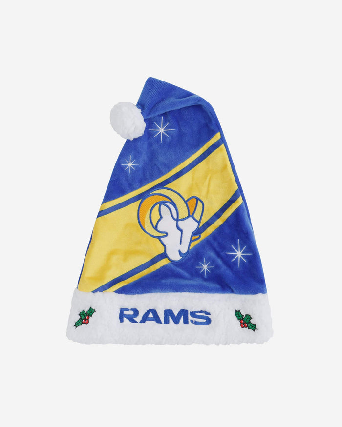 Los Angeles Rams High End Santa Hat FOCO - FOCO.com