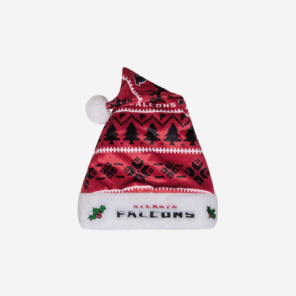 Atlanta Falcons Family Holiday Santa Hat FOCO - FOCO.com