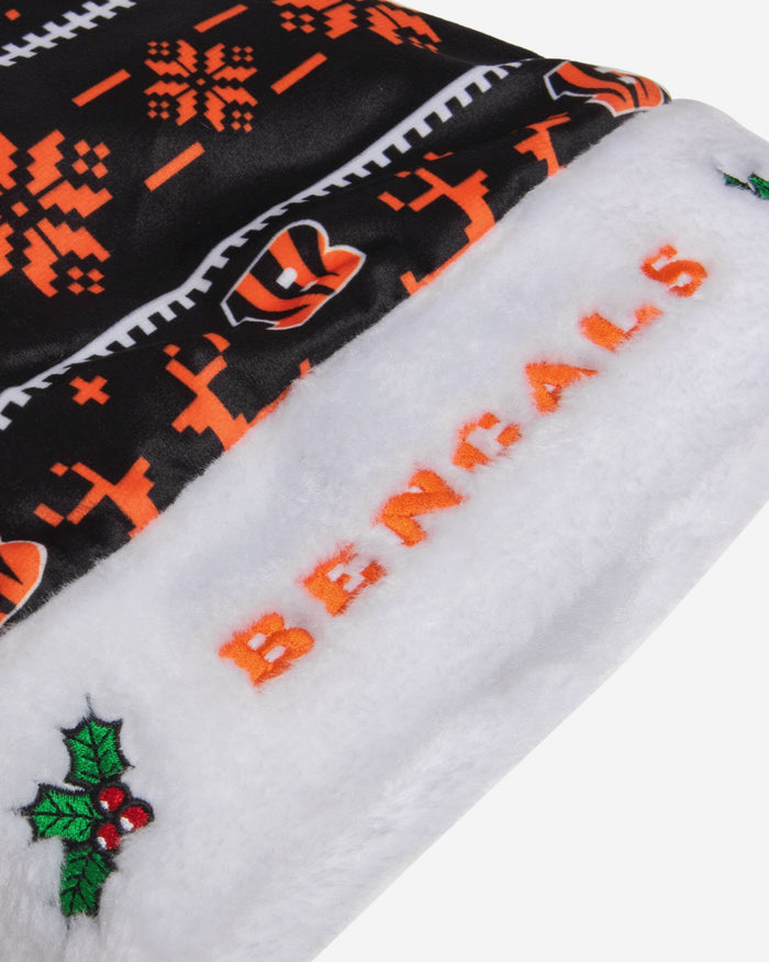 Cincinnati Bengals Family Holiday Santa Hat FOCO - FOCO.com