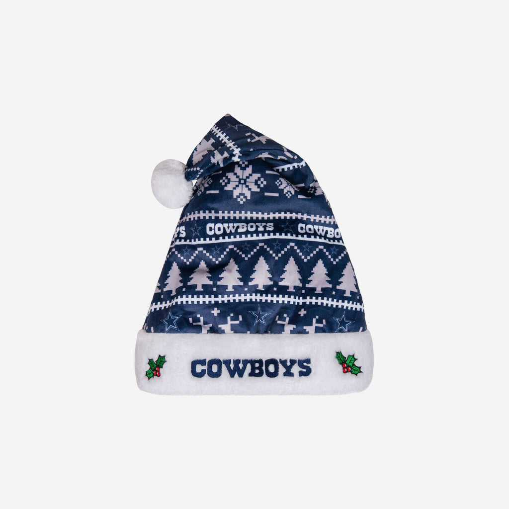 Dallas Cowboys Family Holiday Santa Hat FOCO - FOCO.com