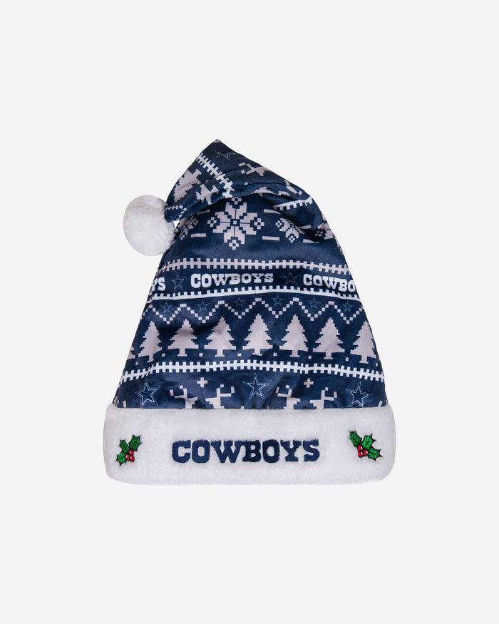 Dallas Cowboys Family Holiday Santa Hat FOCO - FOCO.com