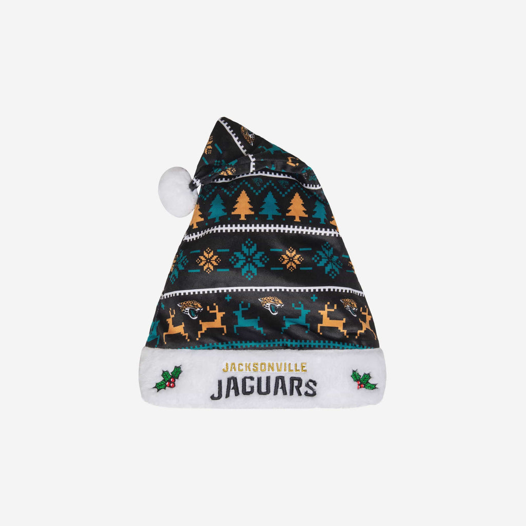 Jacksonville Jaguars Family Holiday Santa Hat FOCO - FOCO.com