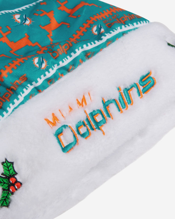 Miami Dolphins Family Holiday Santa Hat FOCO - FOCO.com