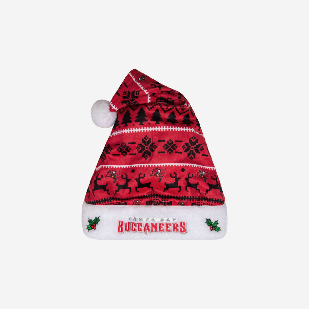 Tampa Bay Buccaneers Family Holiday Santa Hat FOCO - FOCO.com