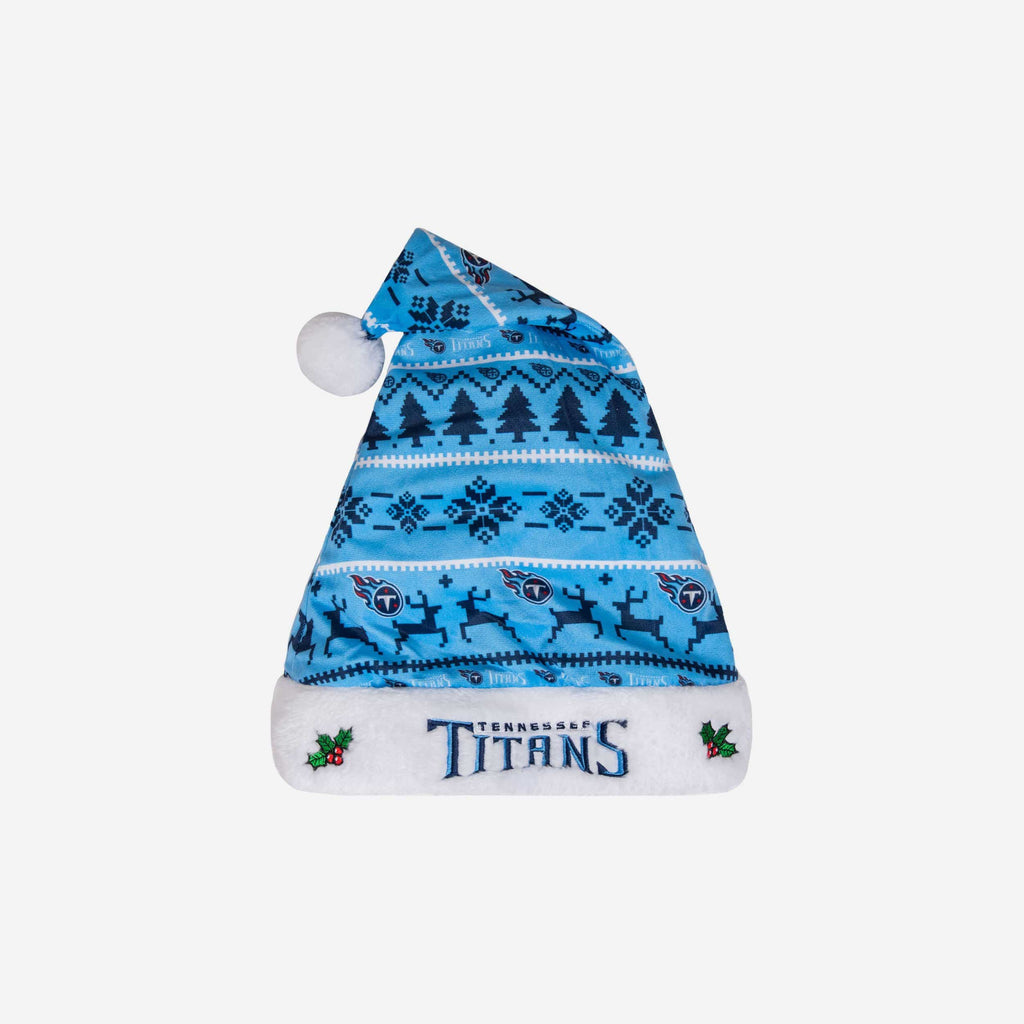 Tennessee Titans Family Holiday Santa Hat FOCO - FOCO.com