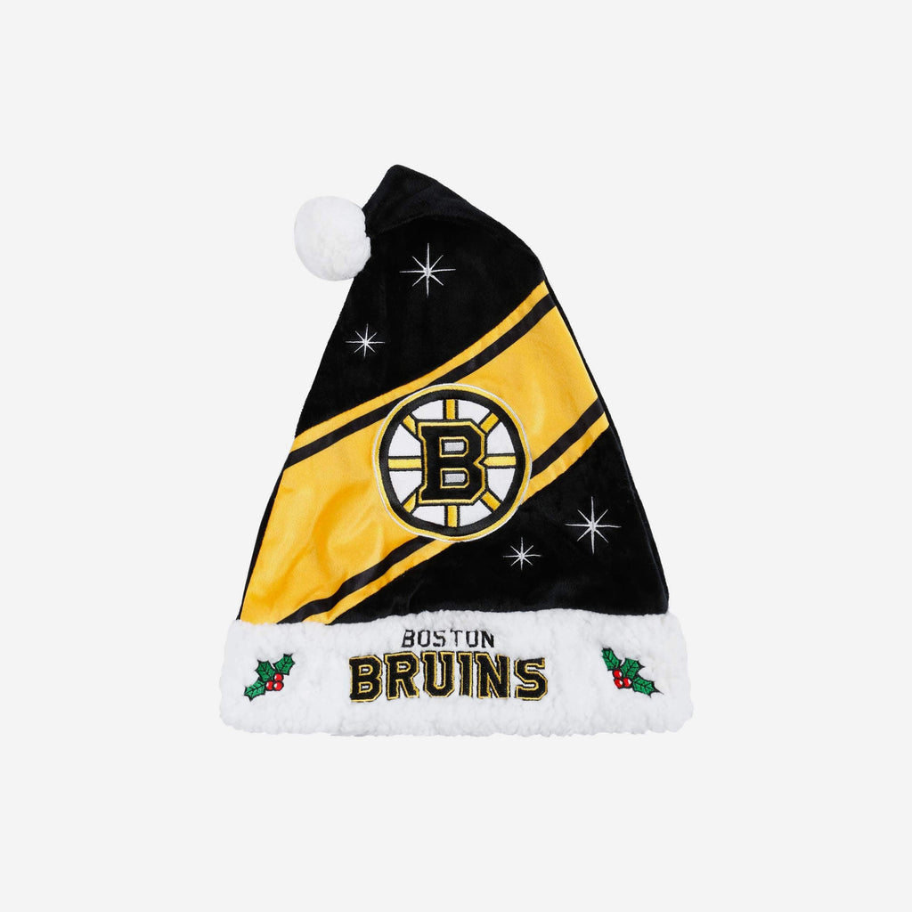 Boston Bruins High End Santa Hat FOCO - FOCO.com