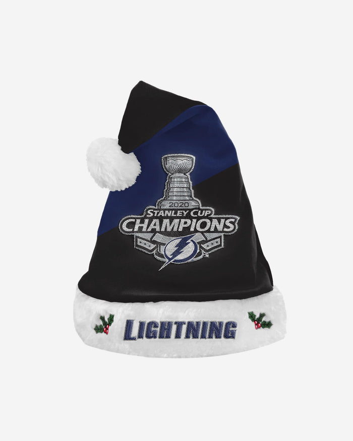 Tampa Bay Lightning 2020 Stanley Cup Champions Basic Santa Hat FOCO - FOCO.com