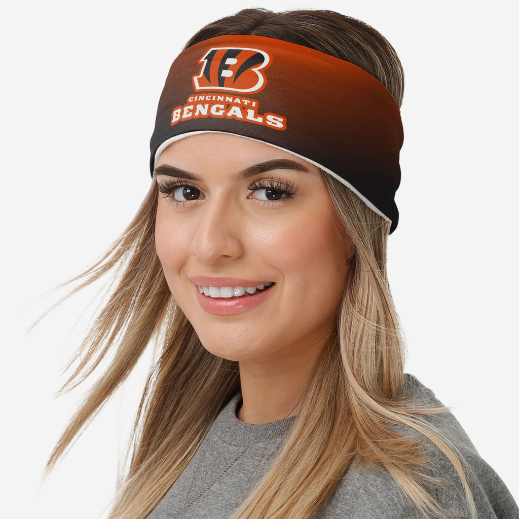 Cincinnati Bengals Womens Gradient Printed Headband FOCO - FOCO.com