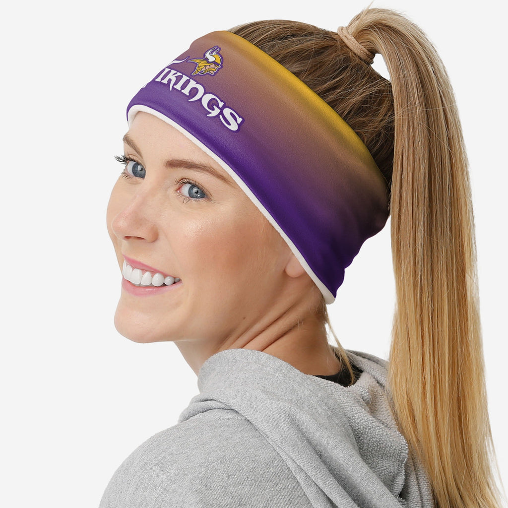 Minnesota Vikings Womens Gradient Printed Headband FOCO - FOCO.com