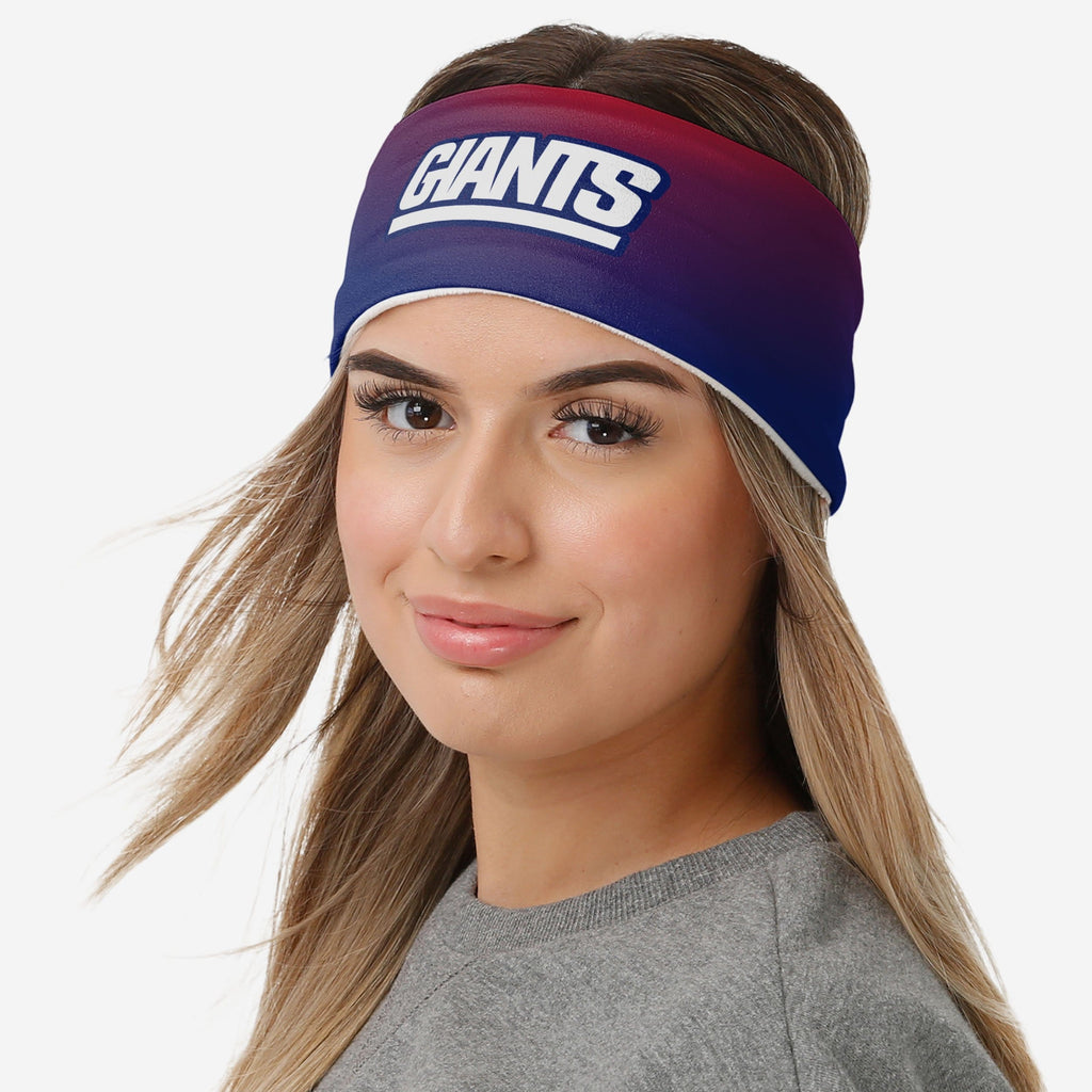 New York Giants Womens Gradient Printed Headband FOCO - FOCO.com