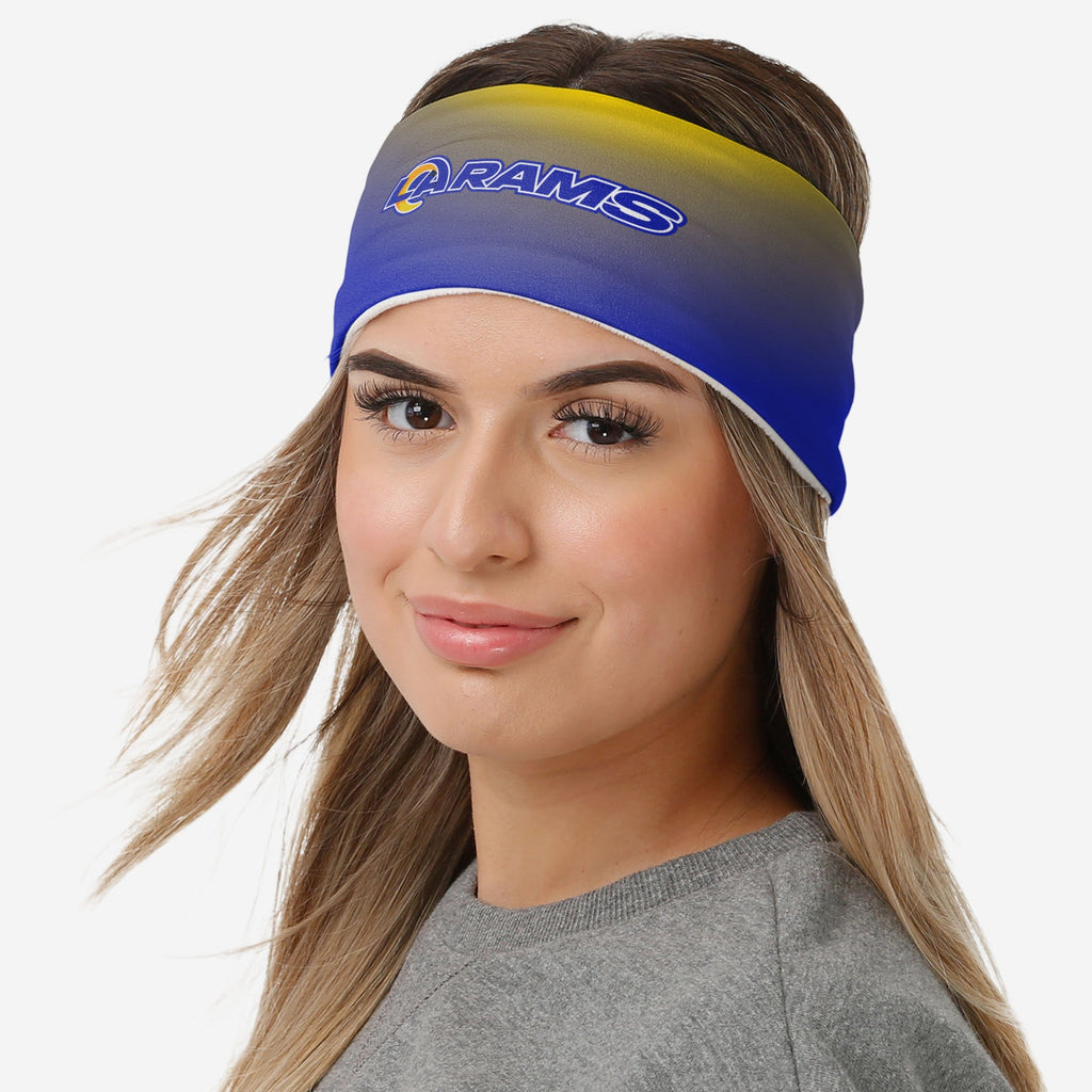 Los Angeles Rams Womens Gradient Printed Headband FOCO - FOCO.com