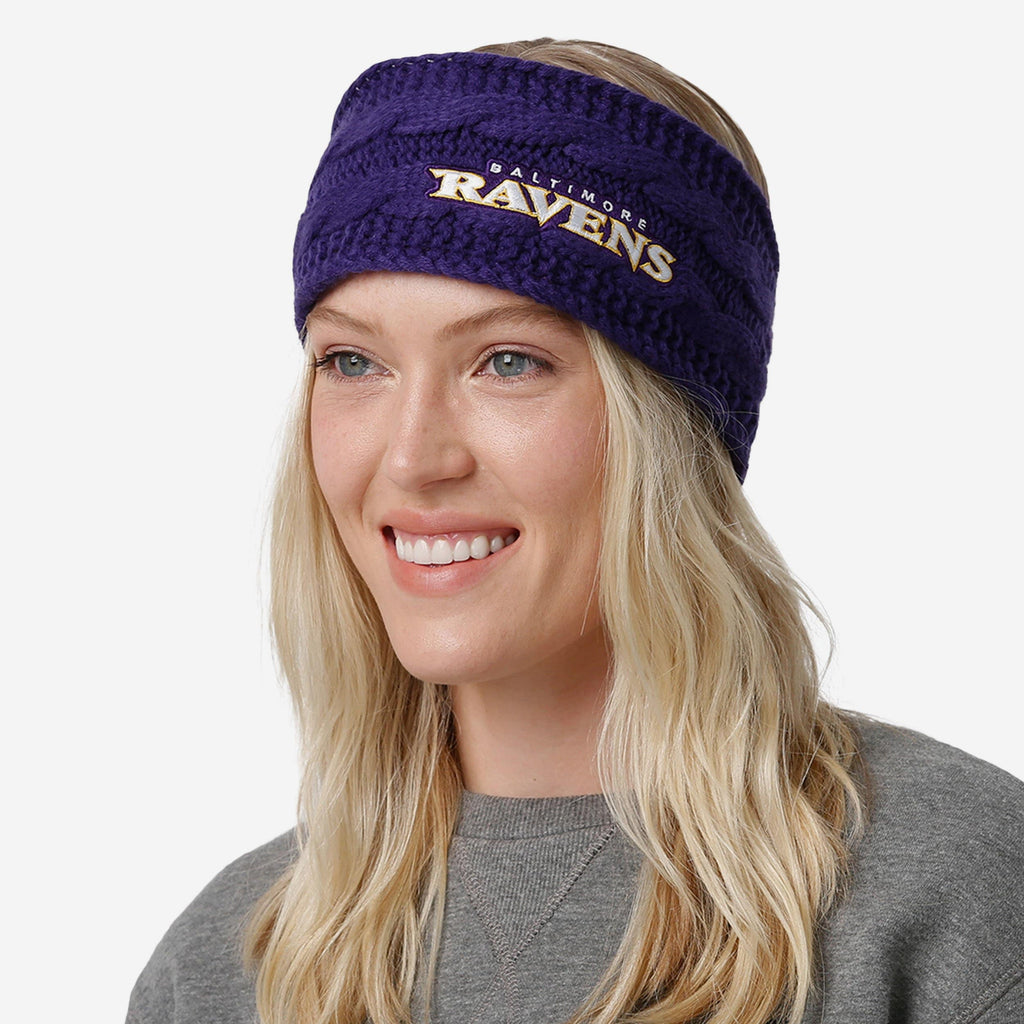 Baltimore Ravens Womens Knit Fit Headband FOCO - FOCO.com