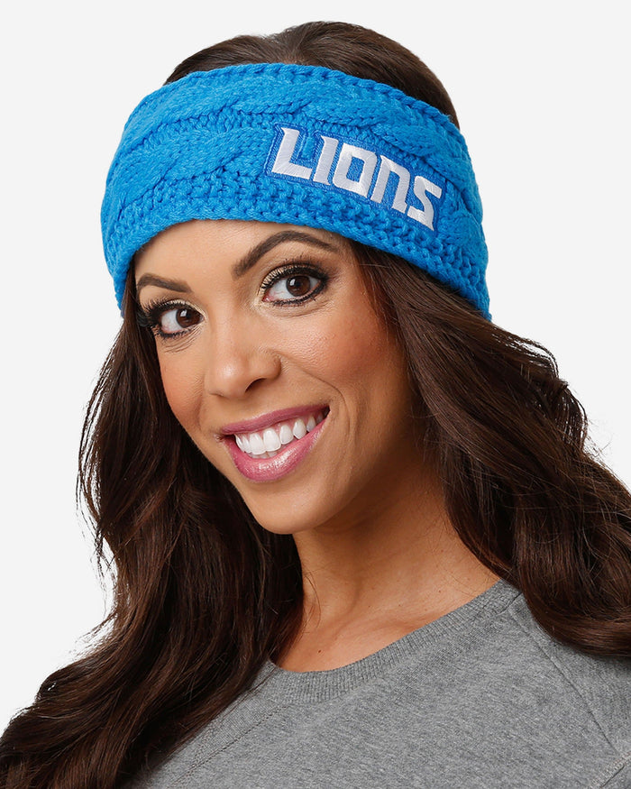 Detroit Lions Womens Knit Fit Headband FOCO - FOCO.com