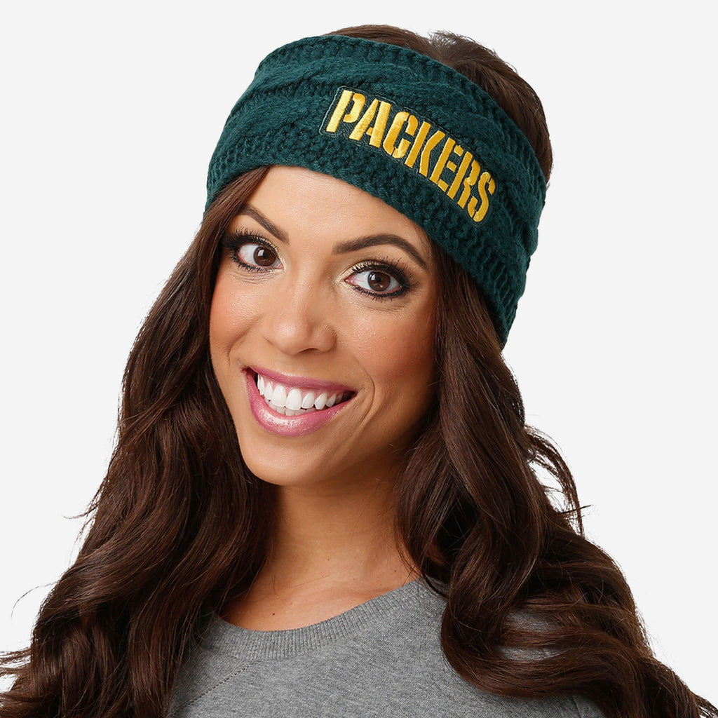 Green Bay Packers Womens Knit Fit Headband FOCO - FOCO.com