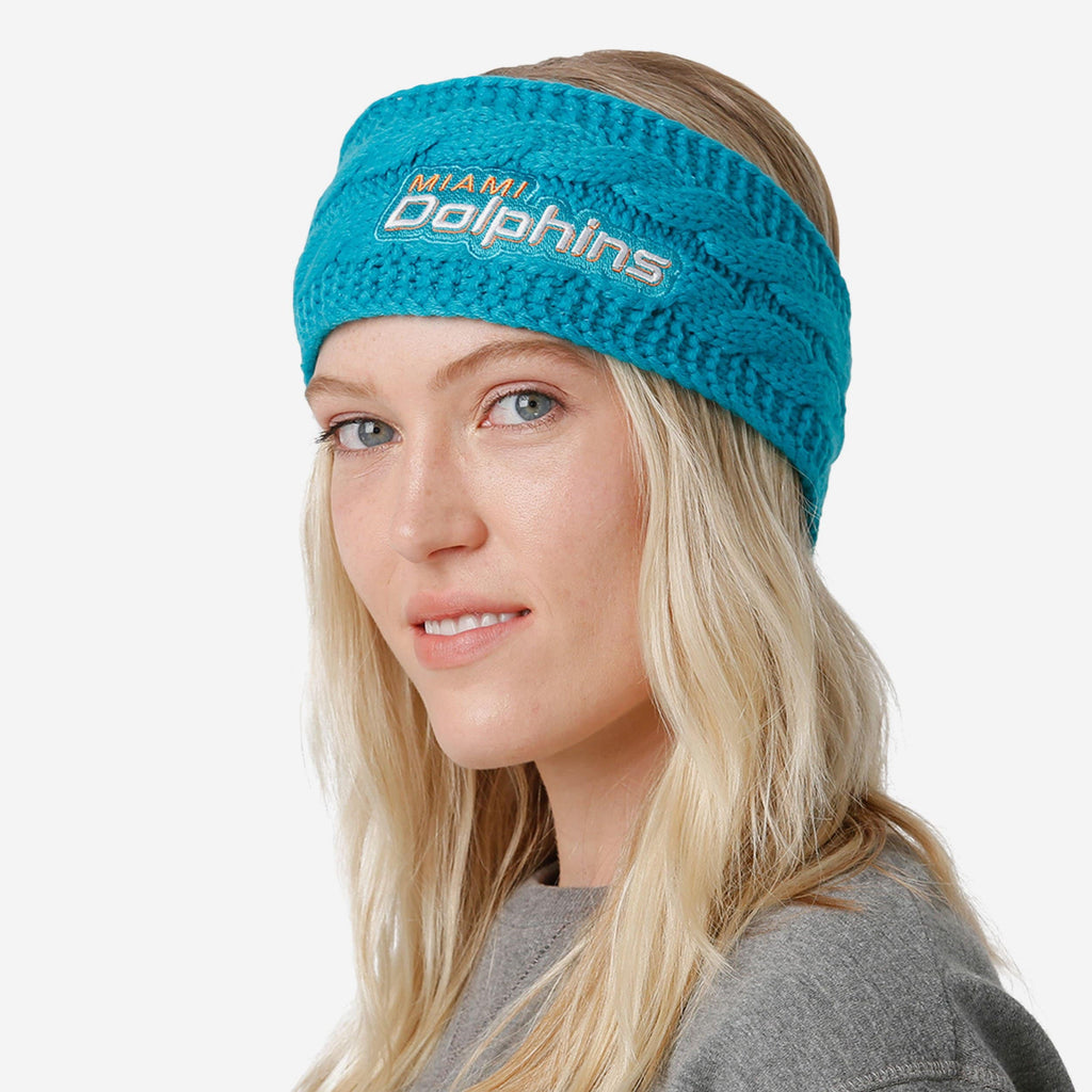 Miami Dolphins Womens Knit Fit Headband FOCO - FOCO.com