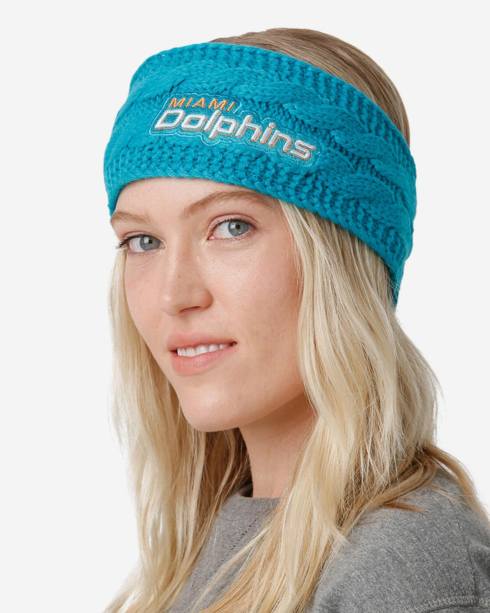 Miami Dolphins Womens Knit Fit Headband FOCO - FOCO.com
