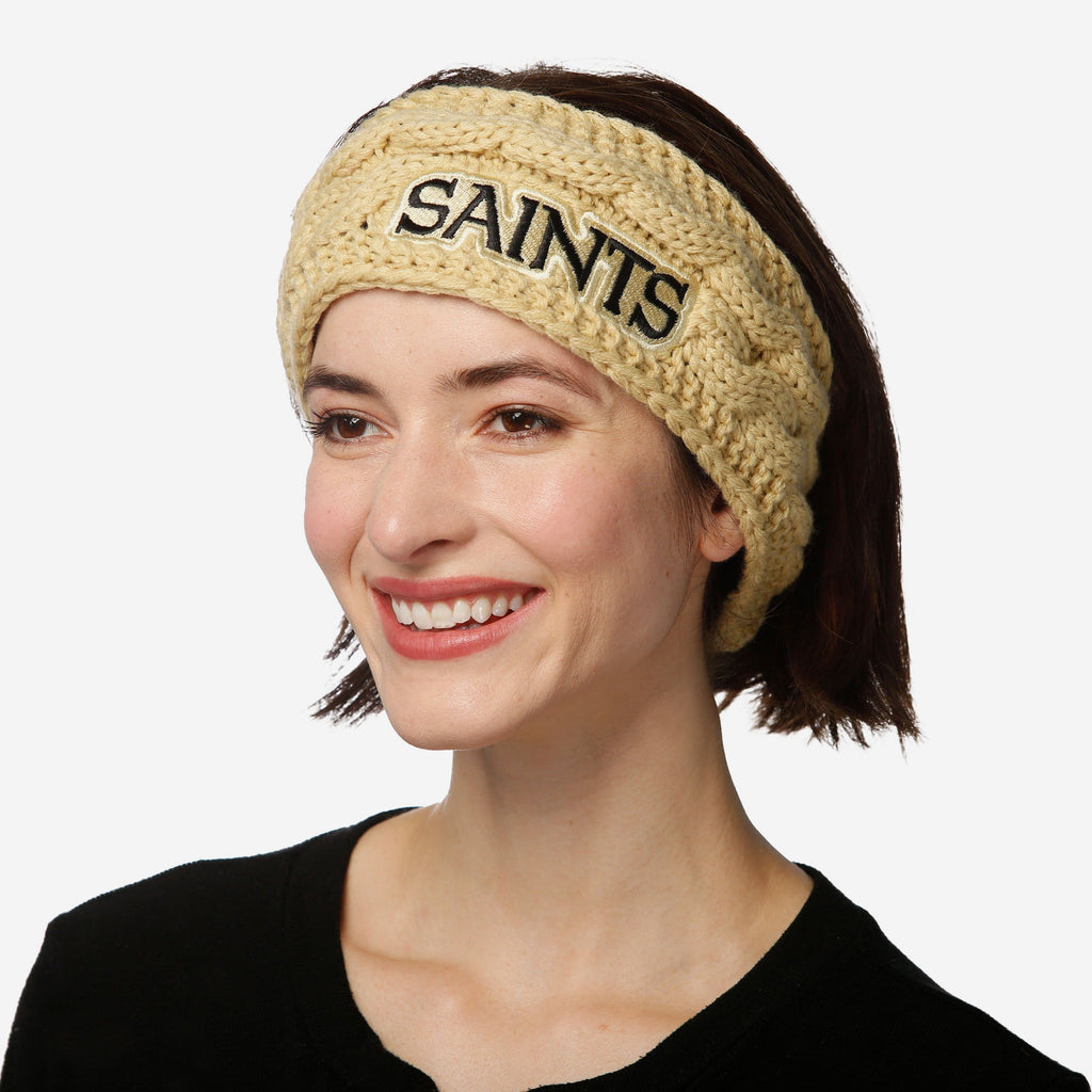 New Orleans Saints Womens Knit Fit Headband FOCO - FOCO.com