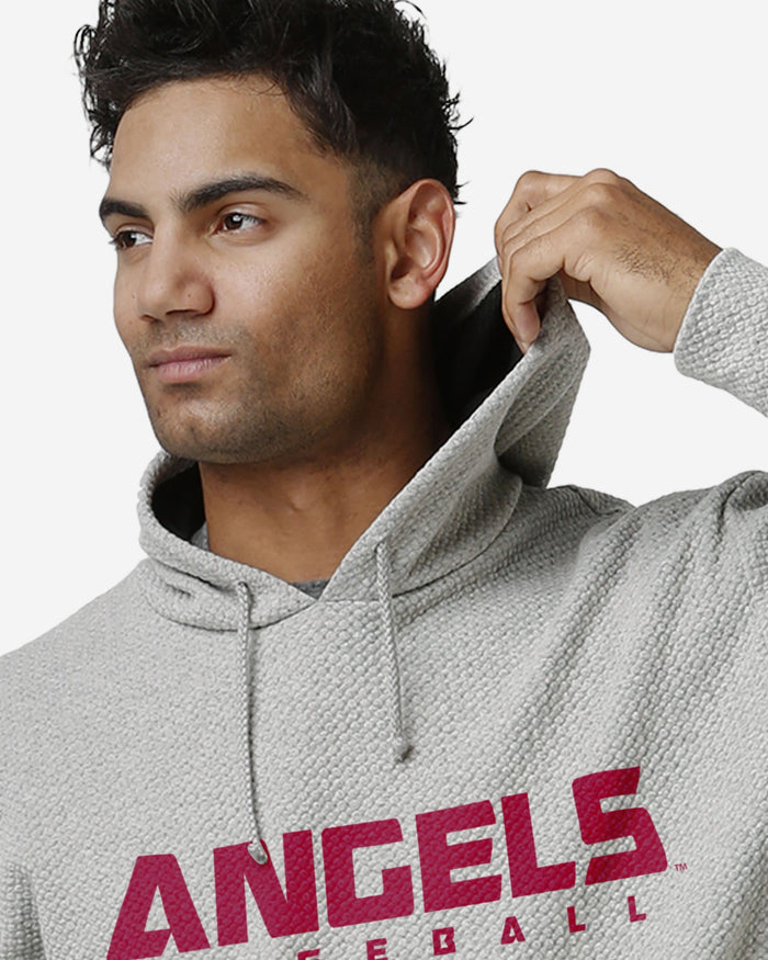 Los Angeles Angels Gray Woven Hoodie FOCO - FOCO.com