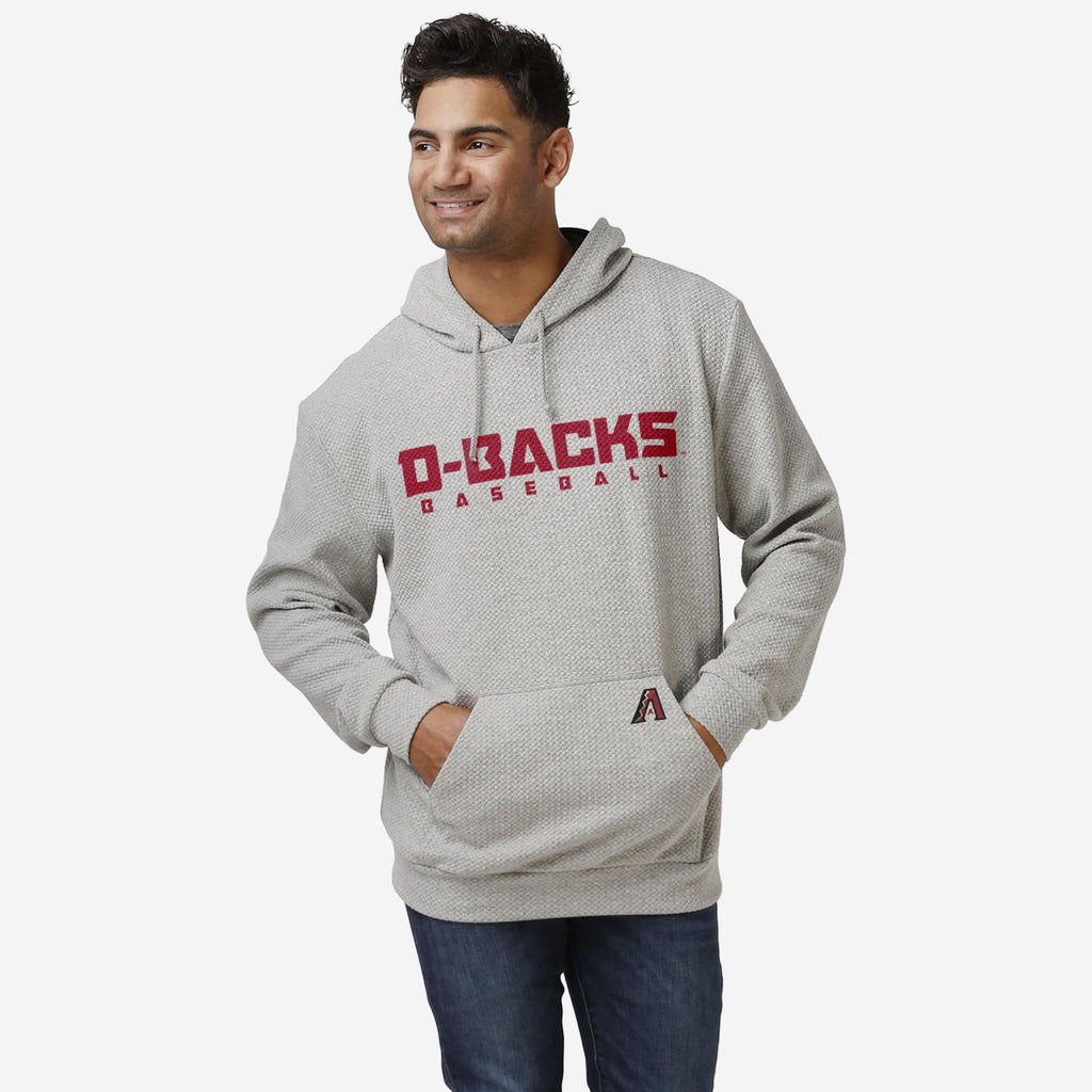 Arizona Diamondbacks Gray Woven Hoodie FOCO S - FOCO.com