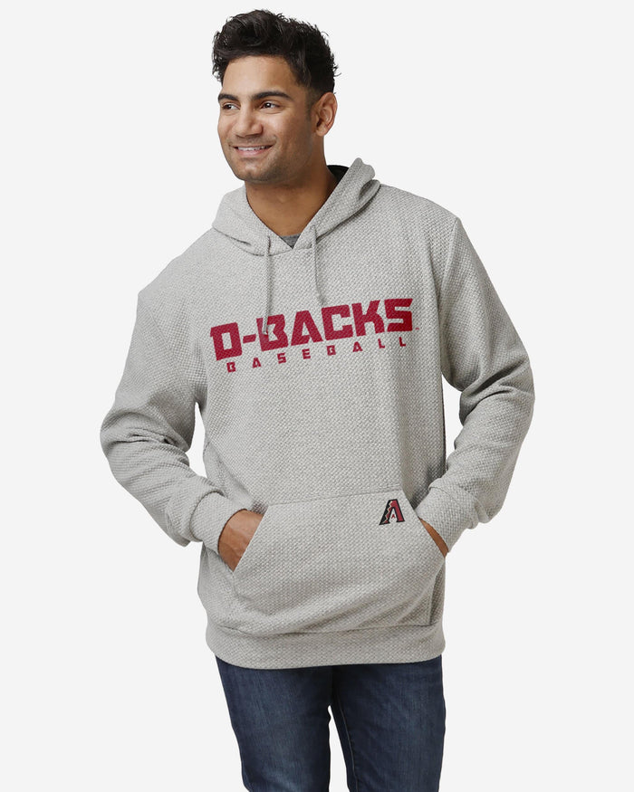 Arizona Diamondbacks Gray Woven Hoodie FOCO S - FOCO.com