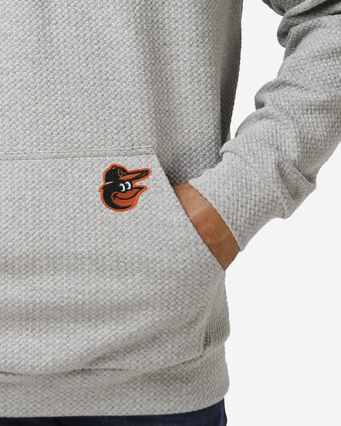 Baltimore Orioles Gray Woven Hoodie FOCO - FOCO.com