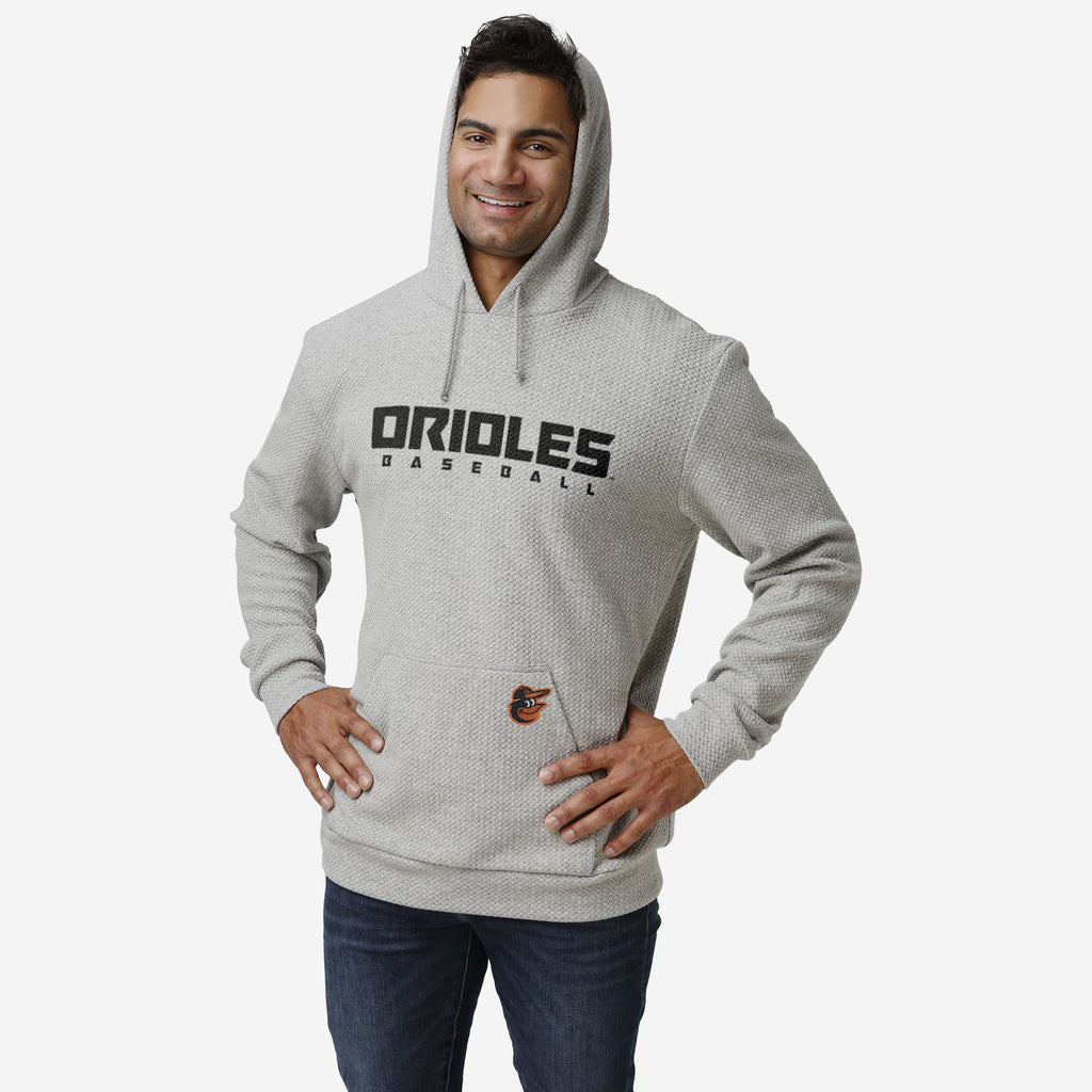 Baltimore Orioles Gray Woven Hoodie FOCO S - FOCO.com