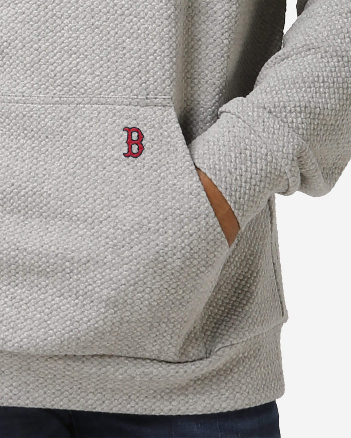 Boston Red Sox Gray Woven Hoodie FOCO - FOCO.com