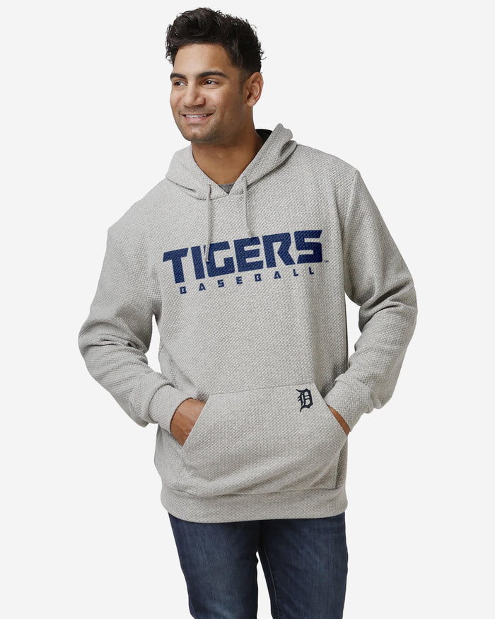 Detroit Tigers Gray Woven Hoodie FOCO S - FOCO.com