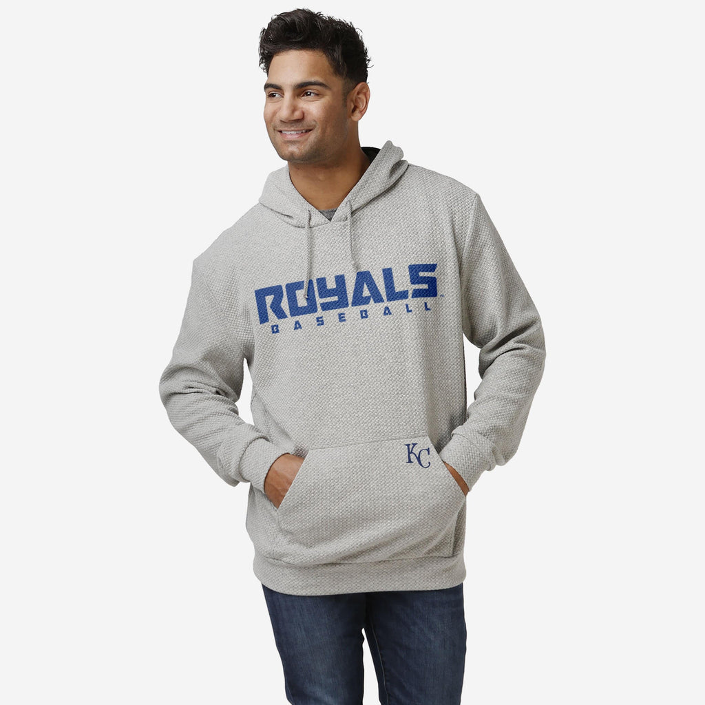 Kansas City Royals Gray Woven Hoodie FOCO S - FOCO.com