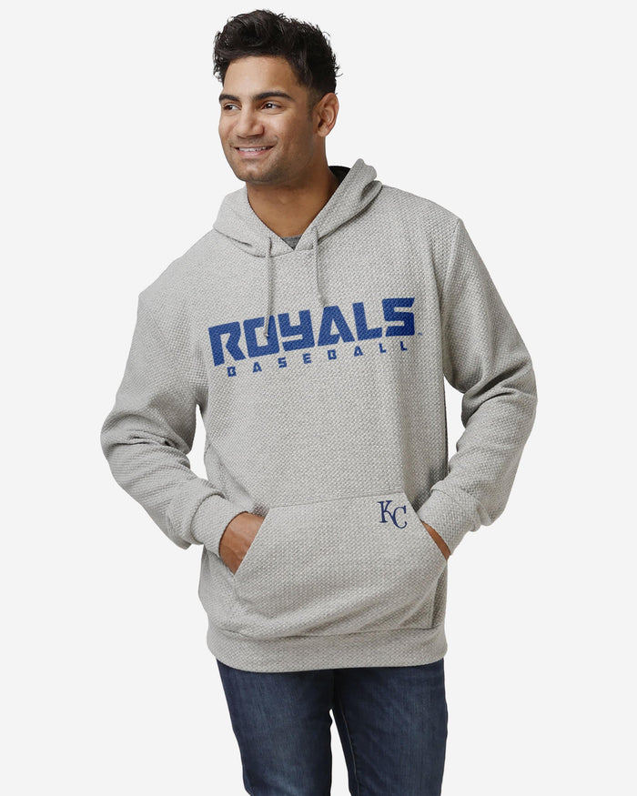 Kansas City Royals Gray Woven Hoodie FOCO S - FOCO.com