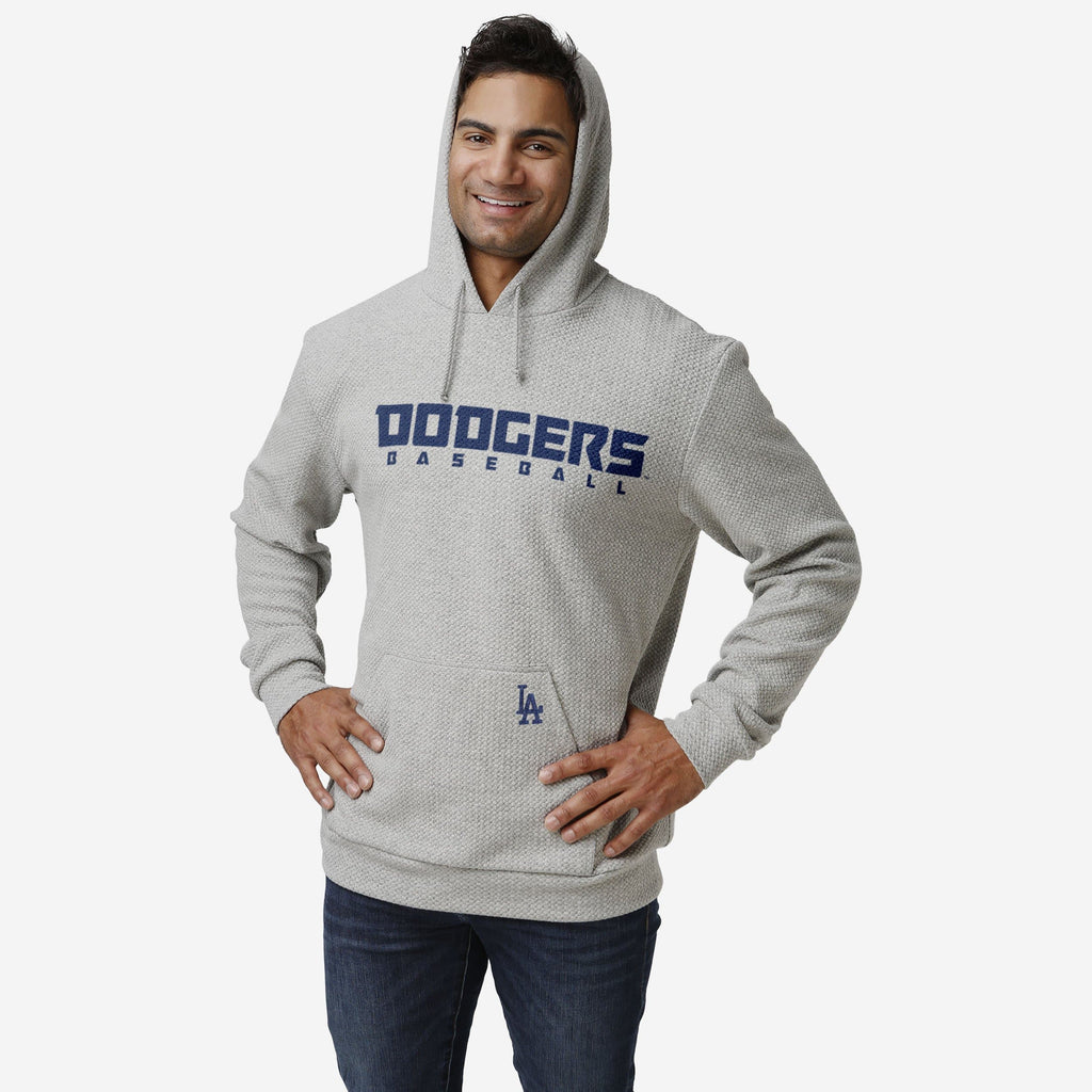 Los Angeles Dodgers Gray Woven Hoodie FOCO S - FOCO.com