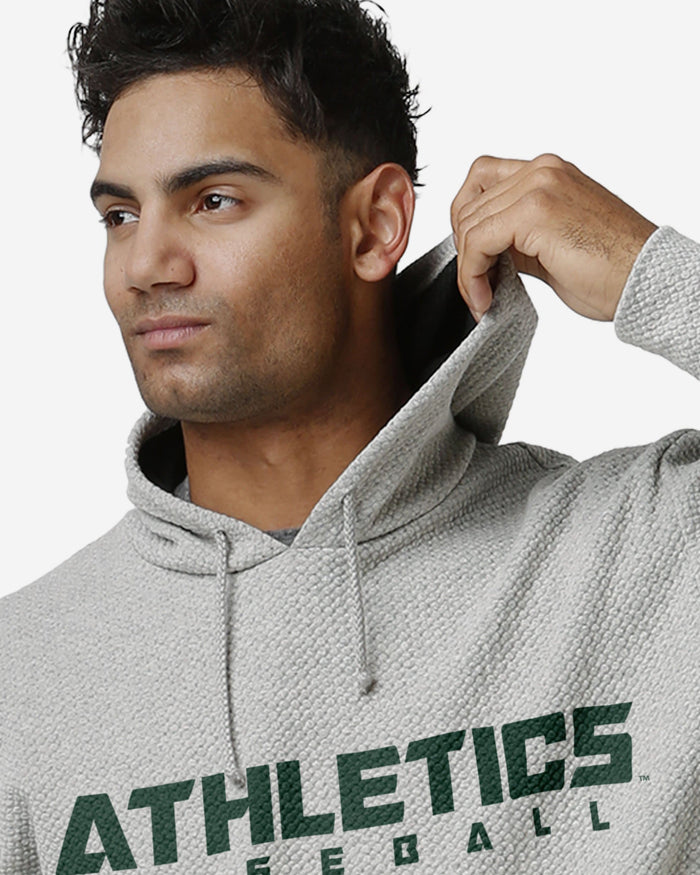 Oakland Athletics Gray Woven Hoodie FOCO - FOCO.com