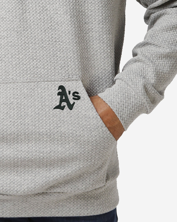 Oakland Athletics Gray Woven Hoodie FOCO - FOCO.com