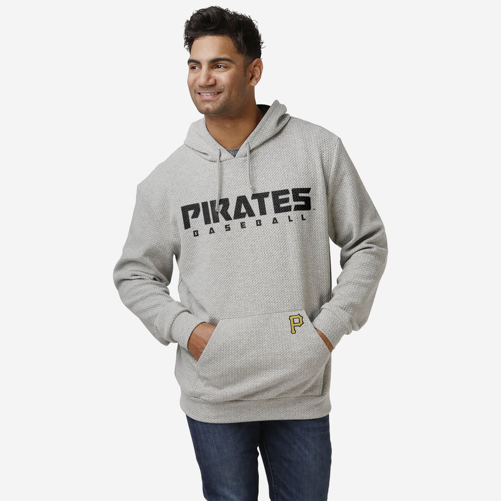 Pittsburgh Pirates Gray Woven Hoodie FOCO S - FOCO.com