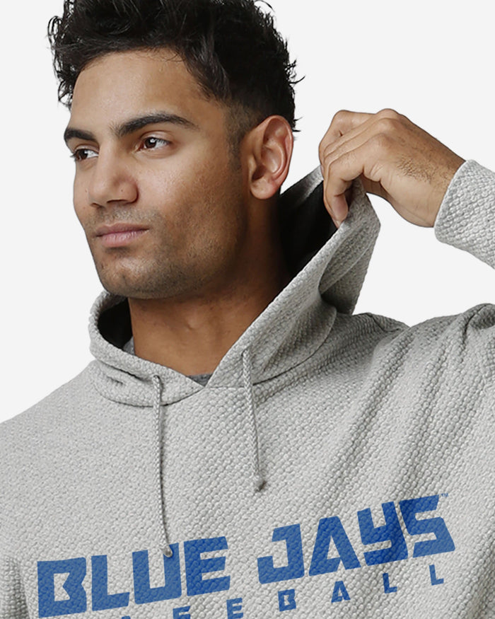 Toronto Blue Jays Gray Woven Hoodie FOCO - FOCO.com