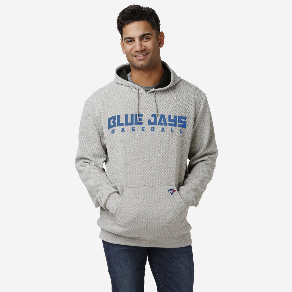 Toronto Blue Jays Gray Woven Hoodie FOCO S - FOCO.com