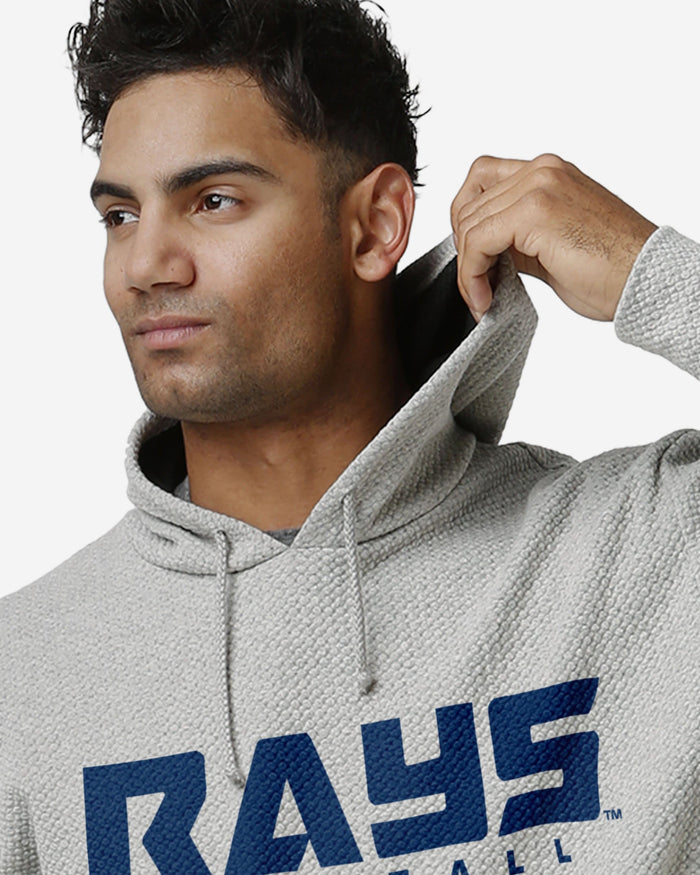 Tampa Bay Rays Gray Woven Hoodie FOCO - FOCO.com