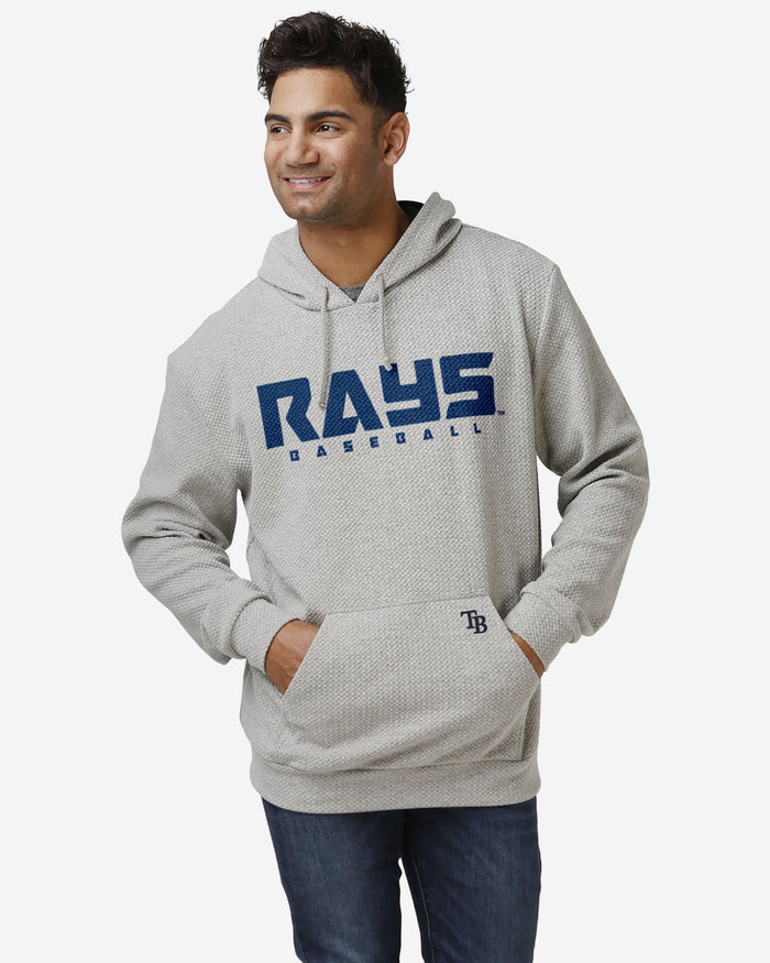 Tampa Bay Rays Gray Woven Hoodie FOCO S - FOCO.com