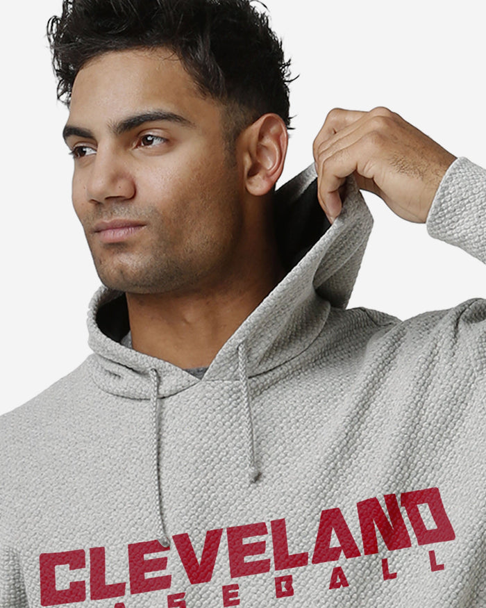 Cleveland Guardians Gray Woven Hoodie FOCO - FOCO.com