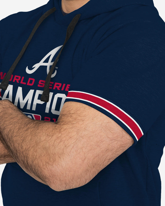 Atlanta Braves 2021 World Series Champions Short Sleeve Hoodie FOCO - FOCO.com