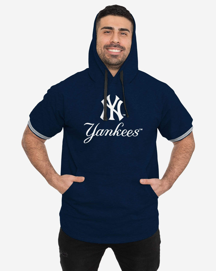 New York Yankees Short Sleeve Hoodie FOCO S - FOCO.com