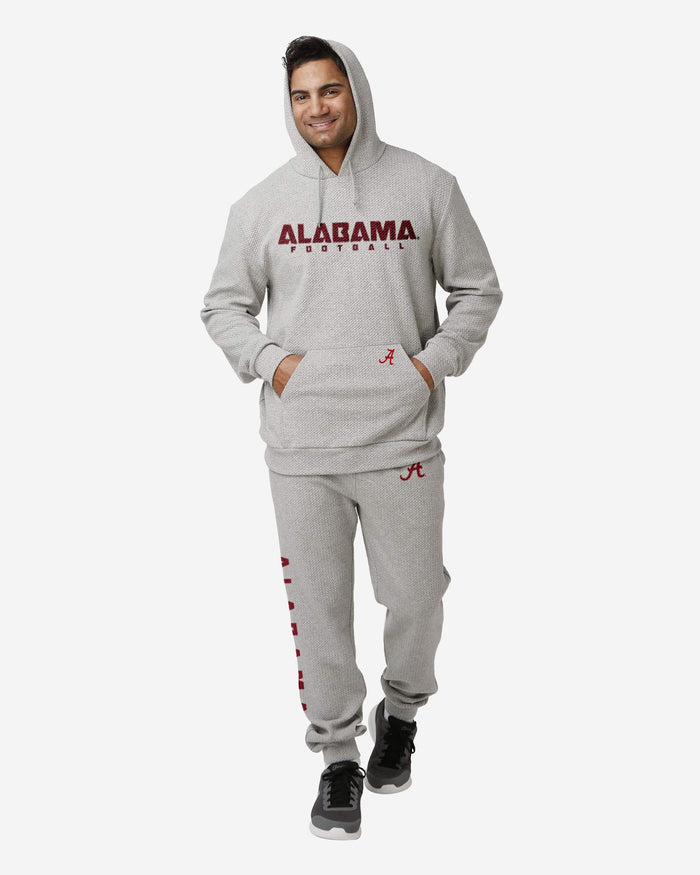Alabama Crimson Tide Gray Woven Hoodie FOCO - FOCO.com