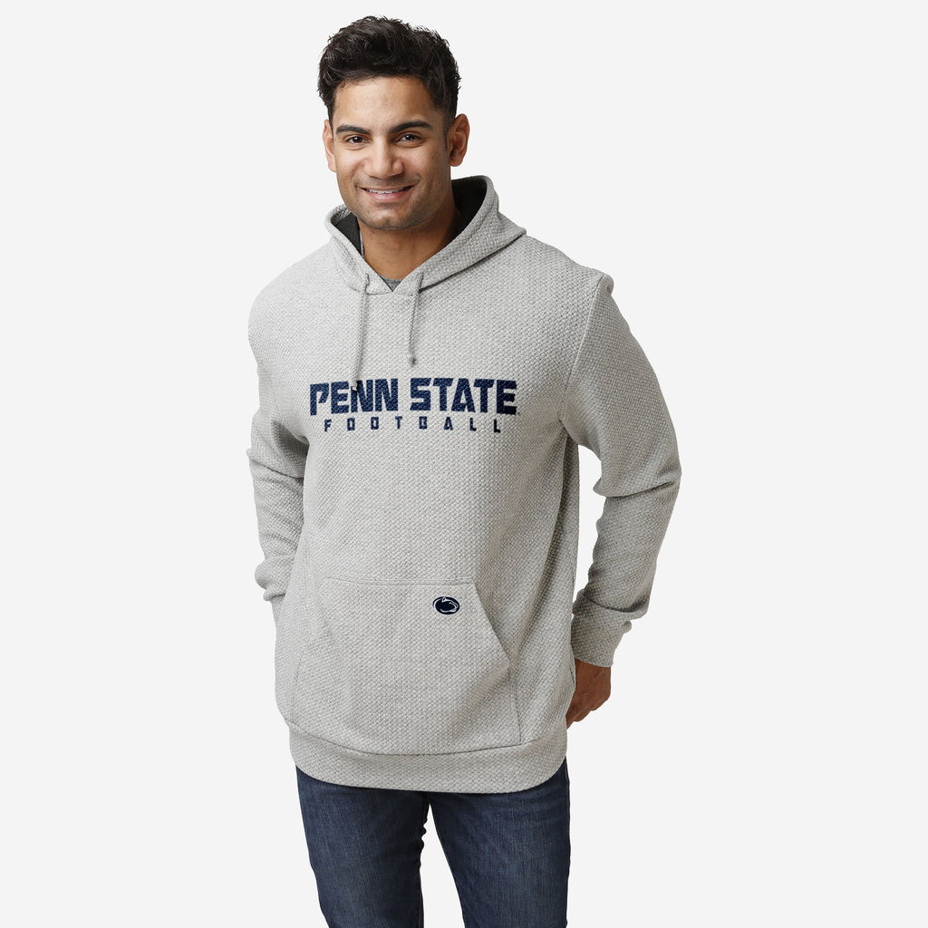 Penn State Nittany Lions Gray Woven Hoodie FOCO S - FOCO.com