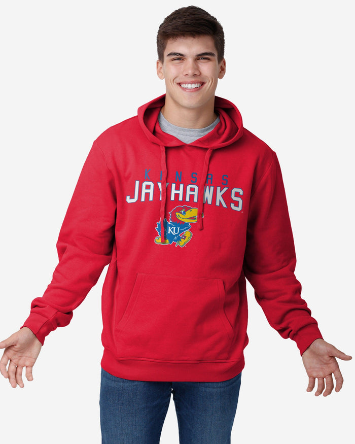 Kansas Jayhawks Solid Hoodie FOCO S - FOCO.com