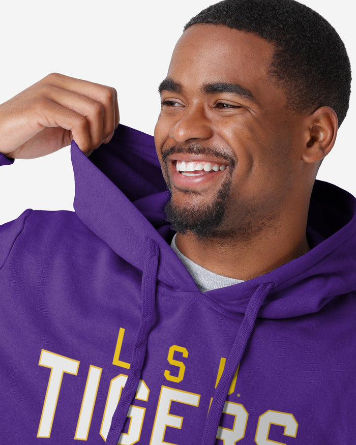 LSU Tigers Solid Hoodie FOCO - FOCO.com