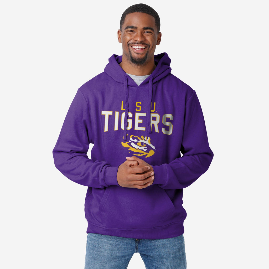 LSU Tigers Solid Hoodie FOCO S - FOCO.com