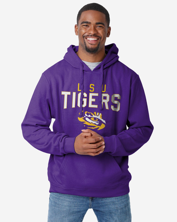 LSU Tigers Solid Hoodie FOCO S - FOCO.com