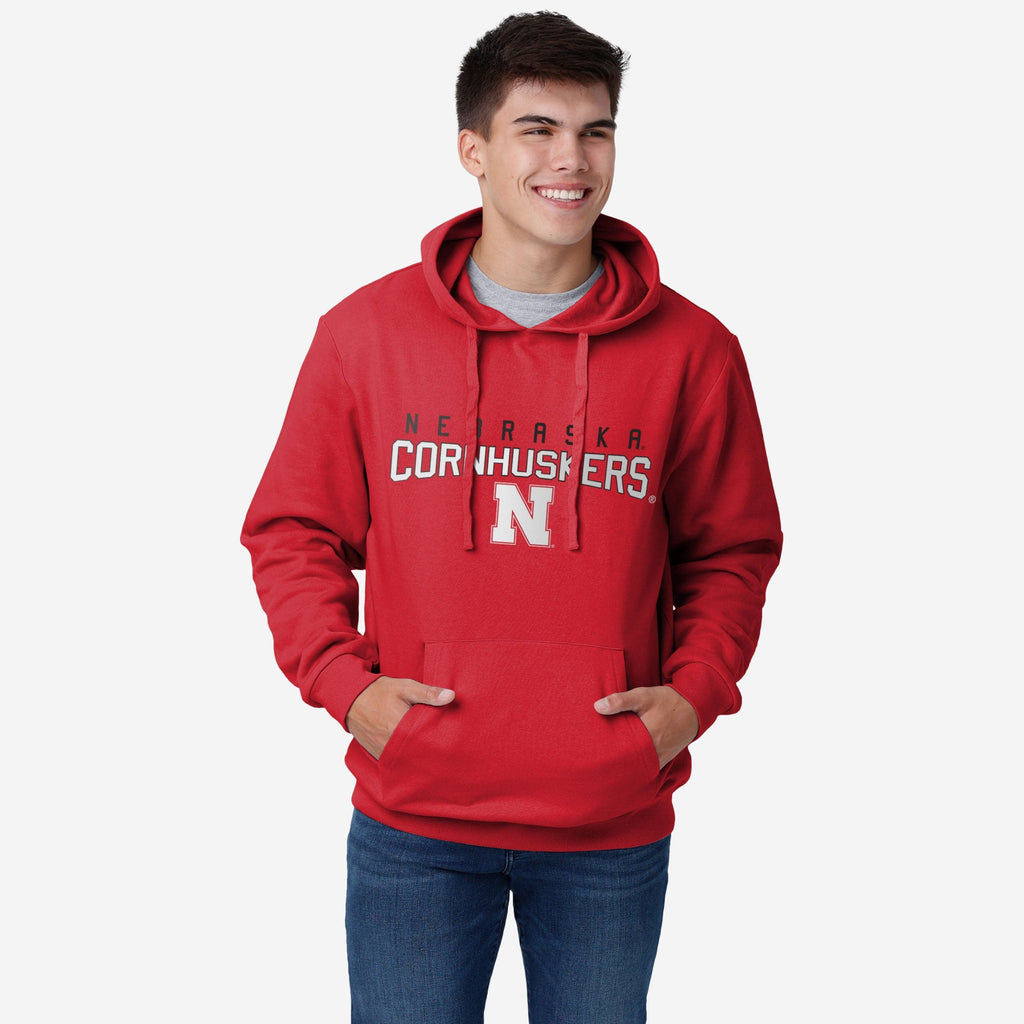 Nebraska Cornhuskers Solid Hoodie FOCO S - FOCO.com